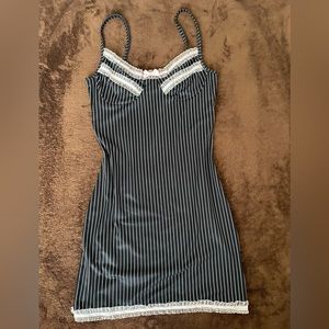 Black & Pink Stripped Dress